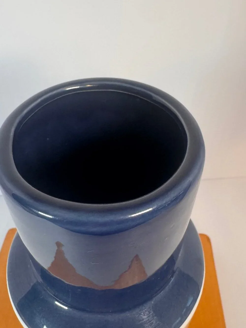 Novogratz Cermic Floral Decorative Blue Handmade Vase